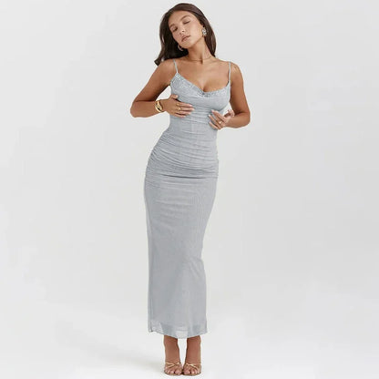 Suninheart Summer Mesh Maxi Dresses for Women