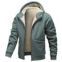 Winter hoodie men cashmere warm