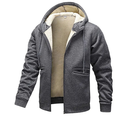 Winter hoodie men cashmere warm